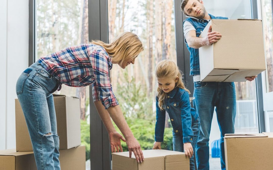 make moving easier by using sturdy boxes